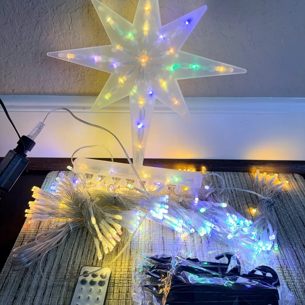 Multicolor LED Star Light Decoration with Remote Control